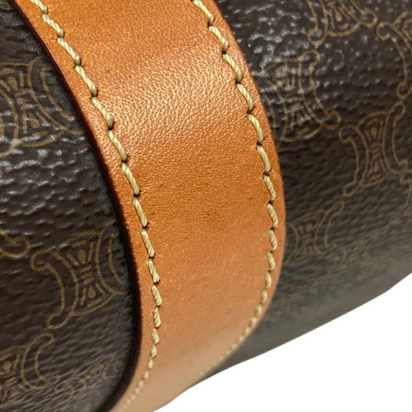 Celine Macadam Pattern Mini Canvas Handbag Brown - Picture 3 of 9